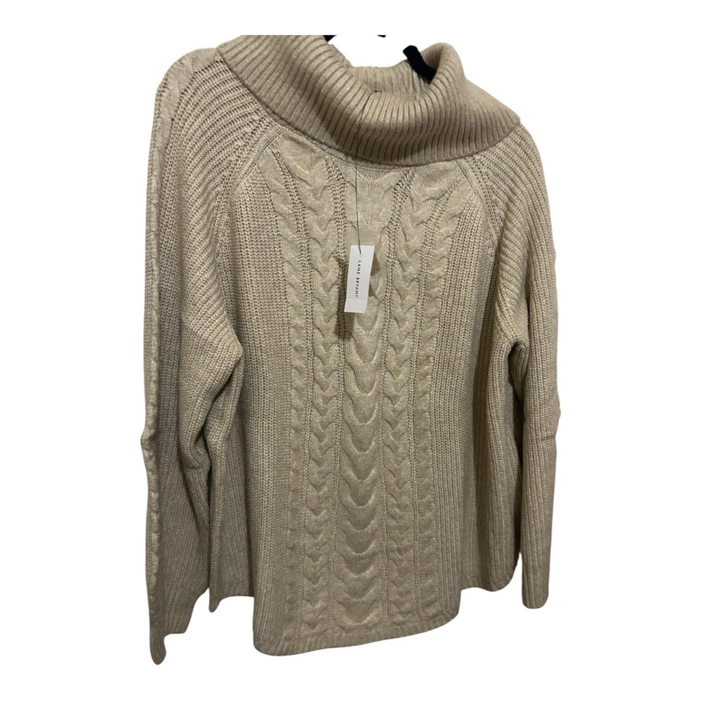 Lane Bryant Plus Size Cable Knit Cowl Neck Sweater | 22/24 | NWT